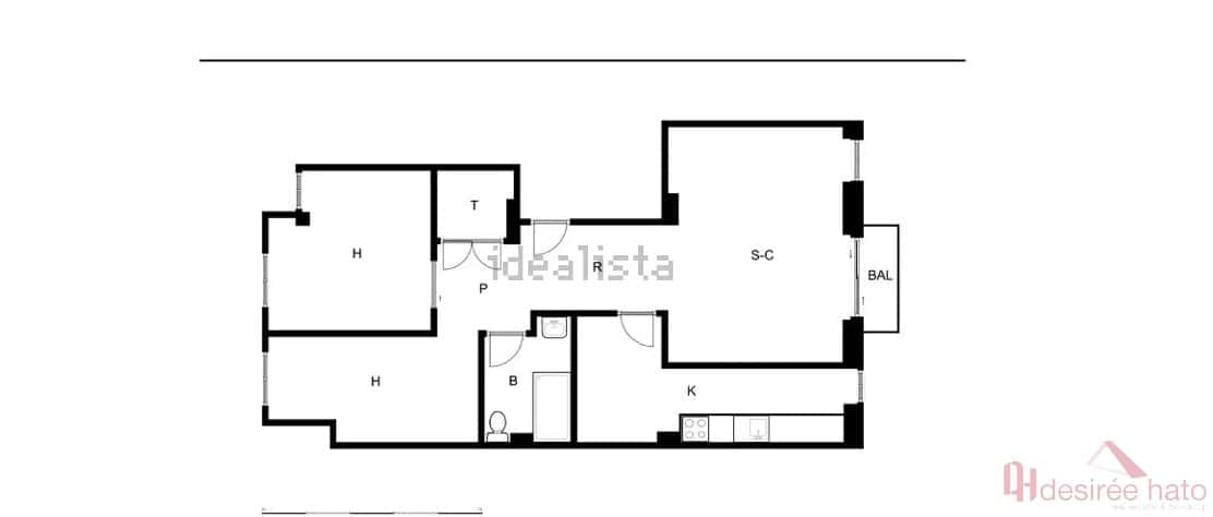 Piso de 2 habitaciones en València ciudad en venta - 219.000 € (Ref: 9726178)