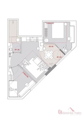 2 chambre Appartement à vendre à Mont-Olivet, Valence ville - 200 000 € (Ref: 9740609)