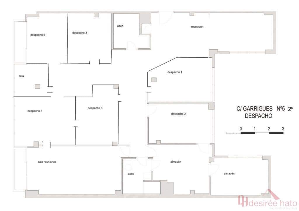 8 slaapkamer Kantoor te huur in Valencia stad - € 3.000 (Ref: 9807285)