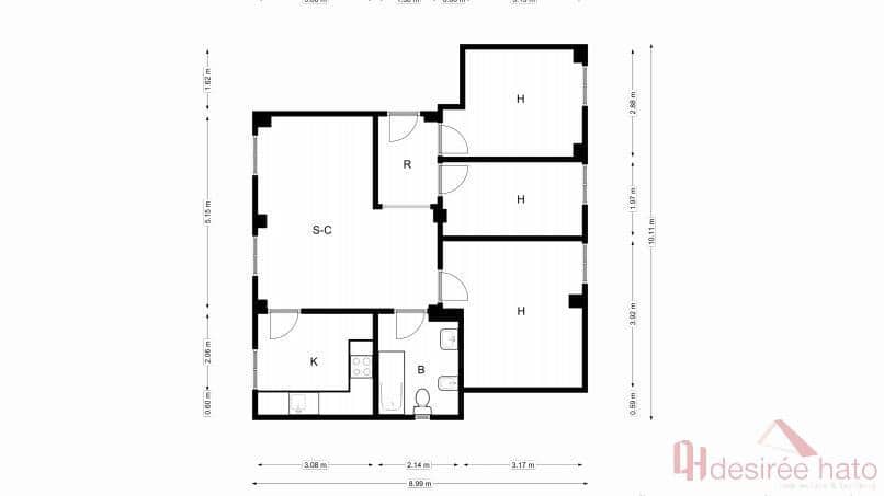 3 bedroom Flat for sale in Valencia city - € 299,000 (Ref: 9816007)
