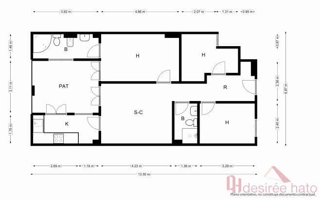 3 camera da letto Appartamento in vendita in Valencia citta - 221.000 € (Rif: 9824094)