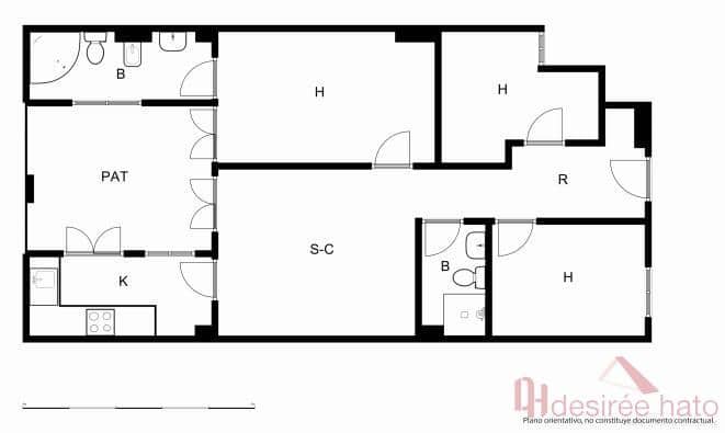 3 camera da letto Appartamento in vendita in Valencia citta - 221.000 € (Rif: 9824094)