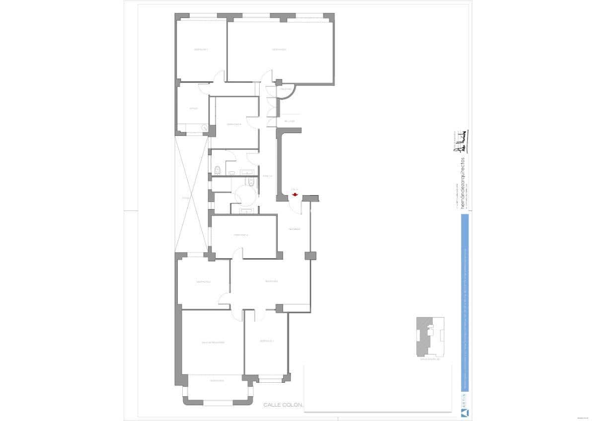 7 camera da letto Ufficio da affittare in Valencia citta - 3.000 € (Rif: 9848259)