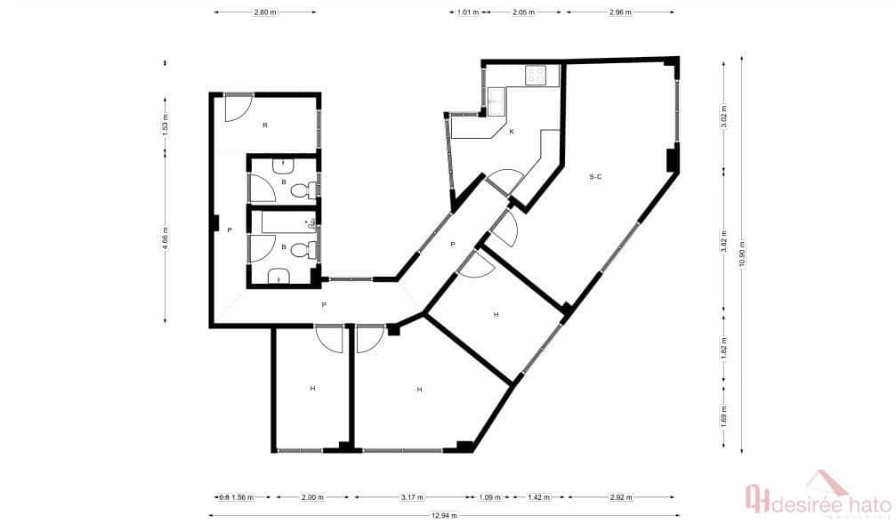 3 sovrum Lägenhet till salu i Valencia stad - 245 000 € (Ref: 9891357)