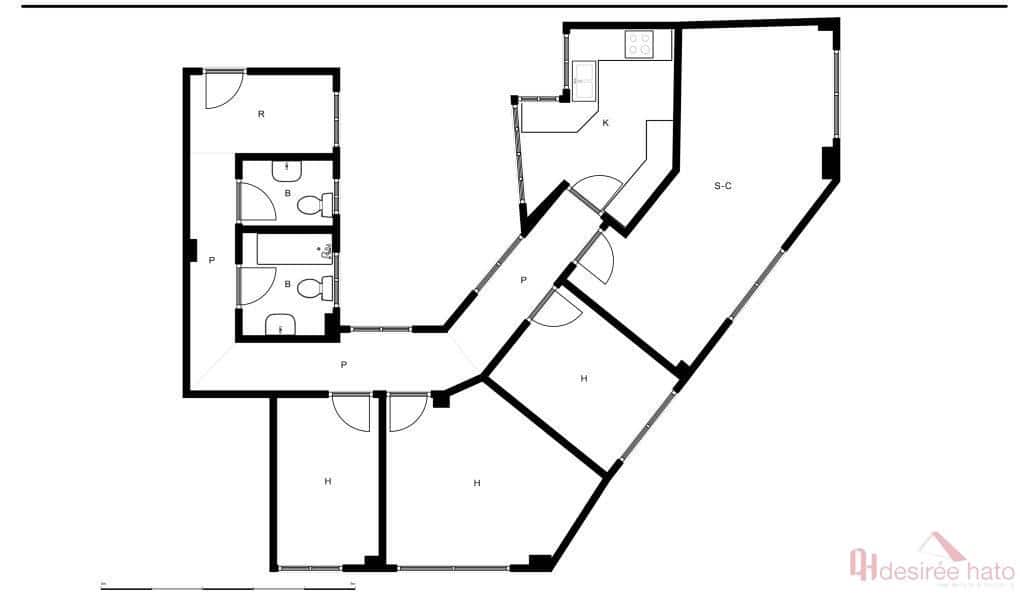3 sovrum Lägenhet till salu i Valencia stad - 245 000 € (Ref: 9891357)