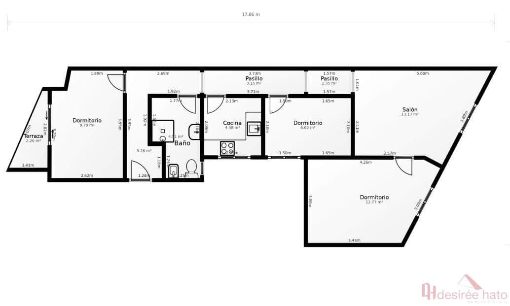 3 sovrum Lägenhet till salu i Valencia stad - 255 000 € (Ref: 9948936)