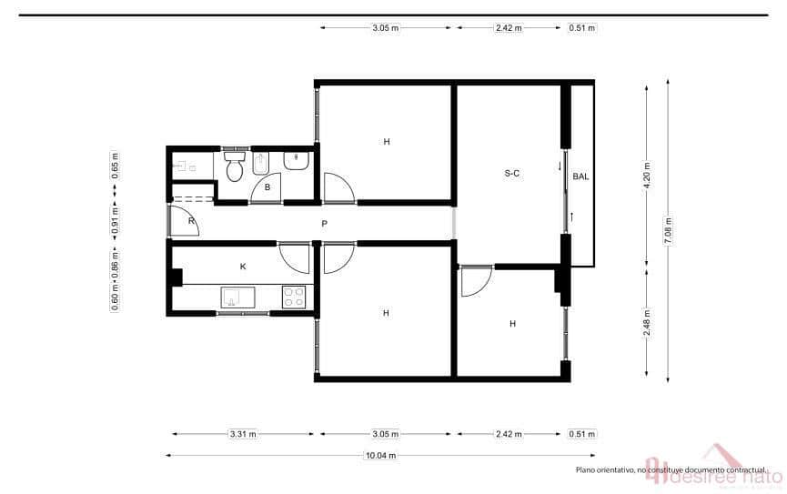3 slaapkamer Flat te koop in Valencia stad - € 190.000 (Ref: 9952739)