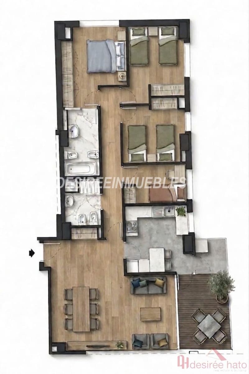 Piso de 4 habitaciones en València ciudad en venta con piscina garaje - 665.000 € (Ref: 9976588)