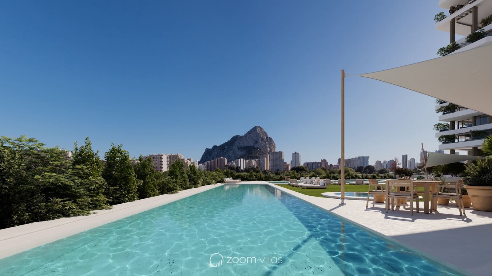 2 sypialnia Apartament na sprzedaż w Calpe / Calp z basenem garażem - 668 400 € (Ref: 10030673)
