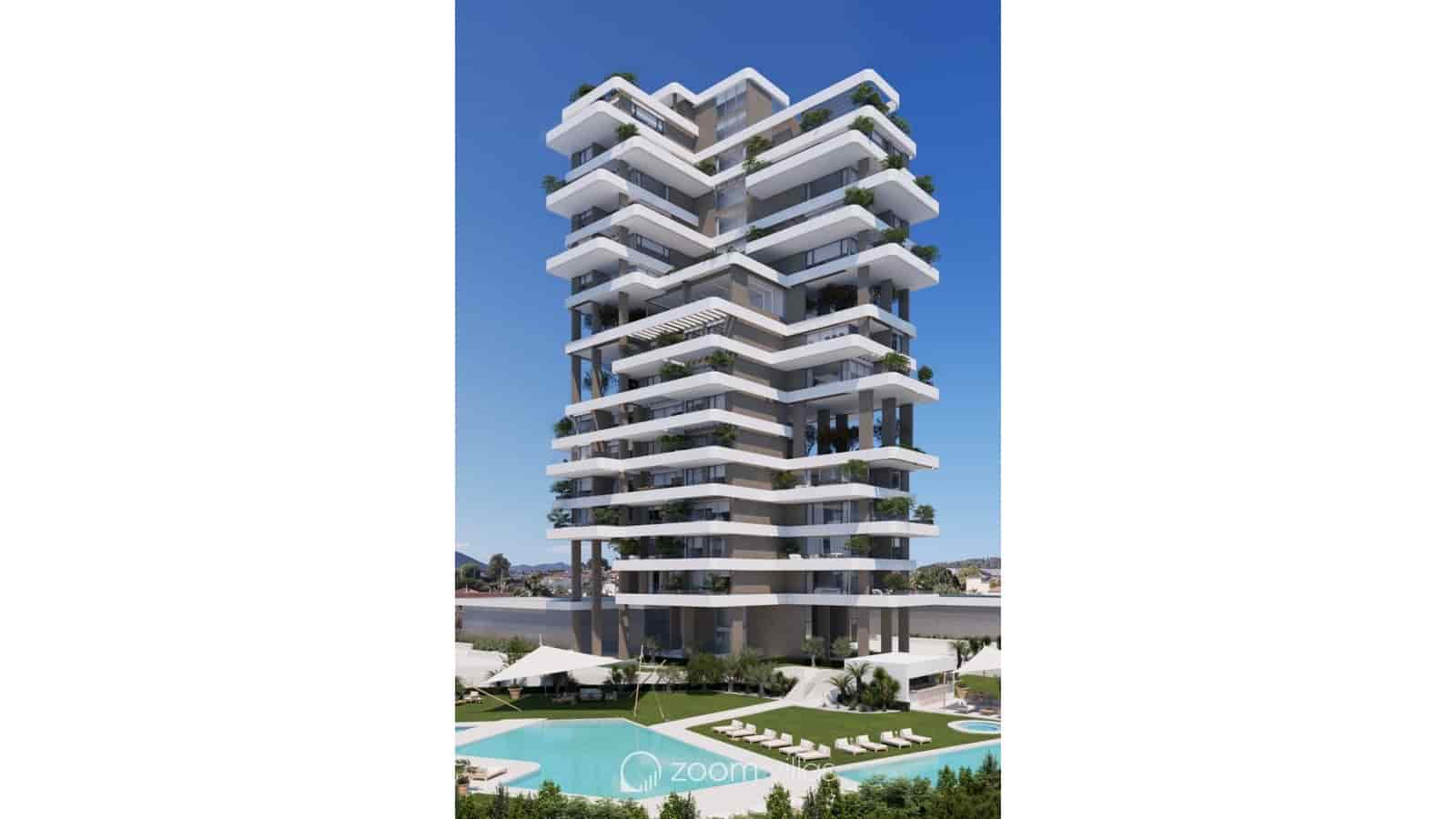 2 sypialnia Apartament na sprzedaż w Calpe / Calp z basenem garażem - 668 400 € (Ref: 10030673)