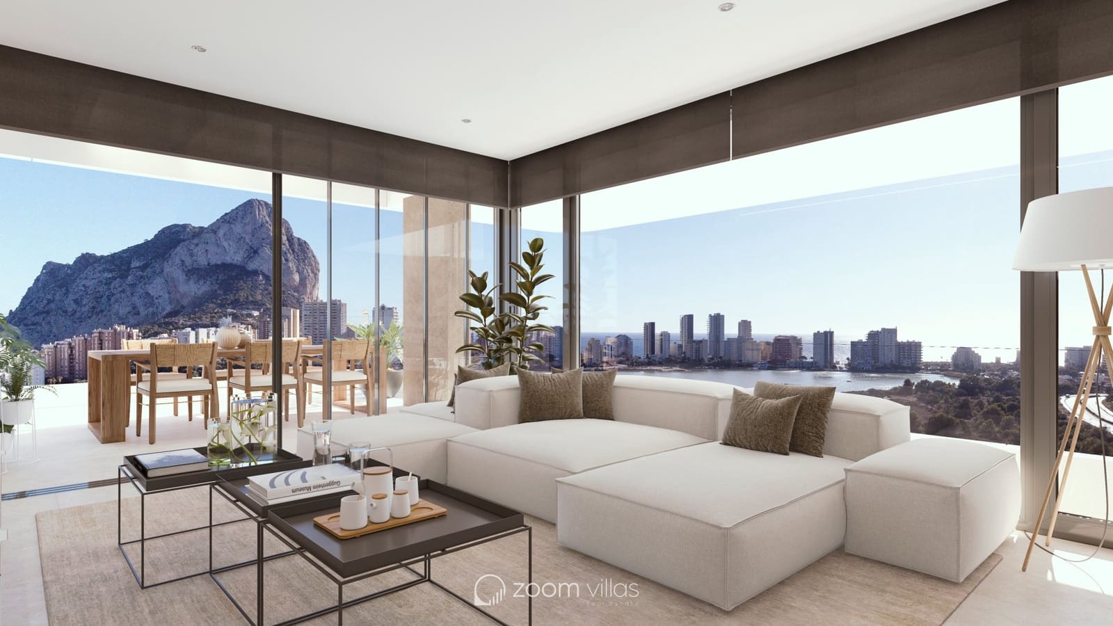 2 sypialnia Apartament na sprzedaż w Calpe / Calp z basenem garażem - 668 400 € (Ref: 10030673)
