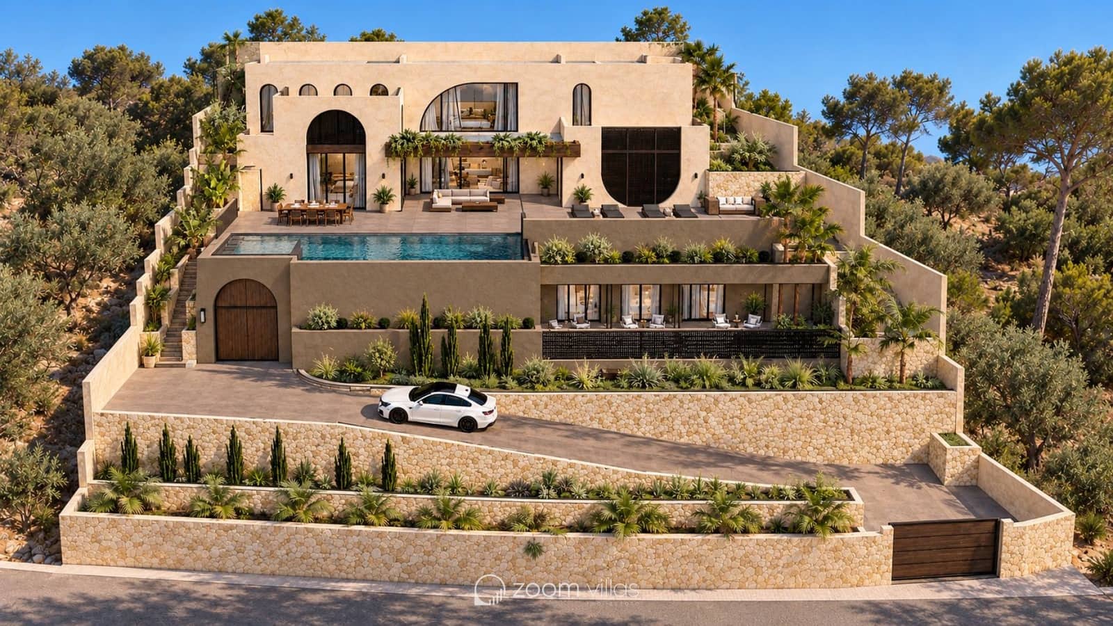 4 chambre Villa/Maison à vendre à Moraira avec piscine garage - 3 590 000 € (Ref: 10174189)