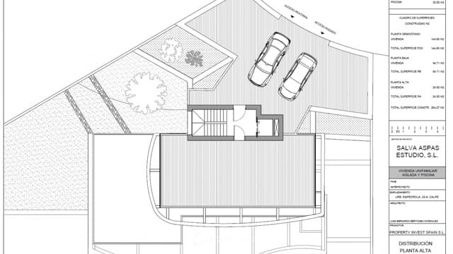 Chalet de 4 habitaciones en Cometa - Carrió, Calpe / Calp en venta con piscina - 1.360.000 € (Ref: 8463130)