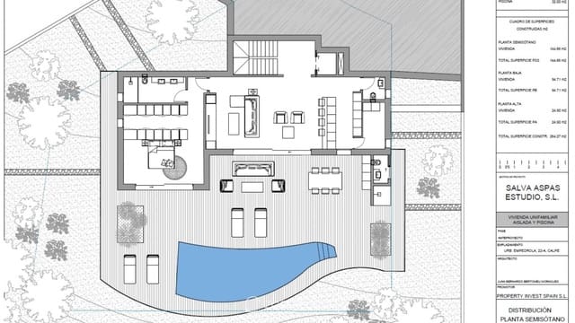 Chalet de 4 habitaciones en Cometa - Carrió, Calpe / Calp en venta con piscina - 1.360.000 € (Ref: 8463130)