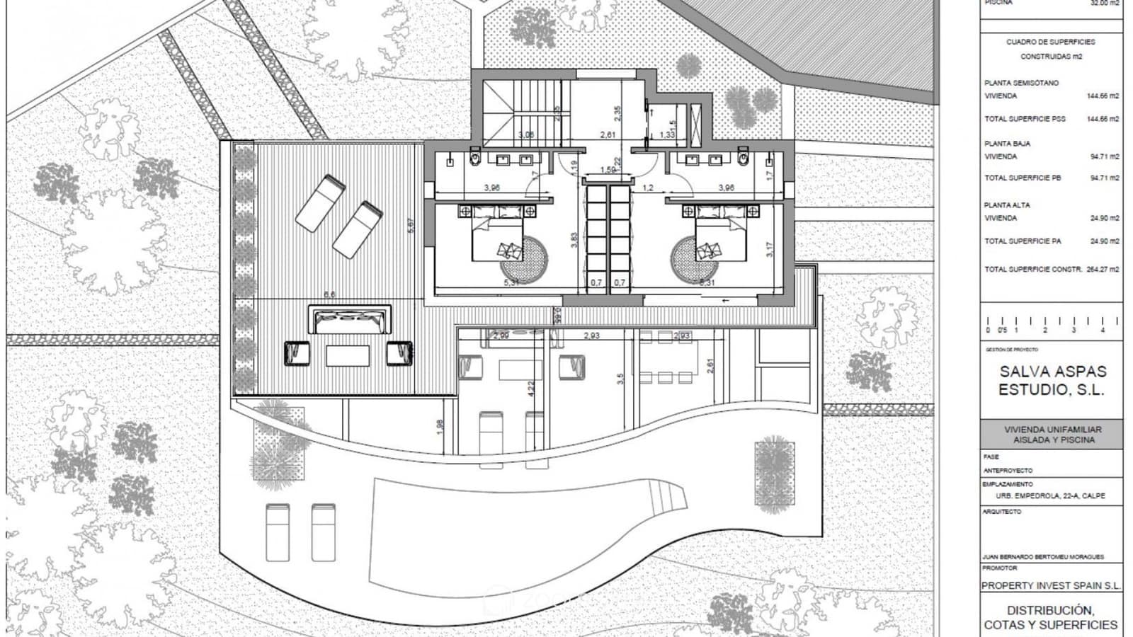 4 chambre Villa/Maison à vendre à Calpe / Calp avec piscine - 1 360 000 € (Ref: 8463130)