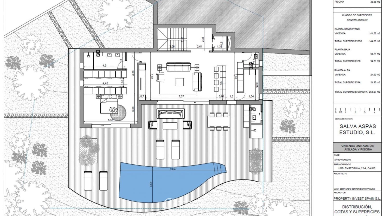 4 chambre Villa/Maison à vendre à Calpe / Calp avec piscine - 1 360 000 € (Ref: 8463130)