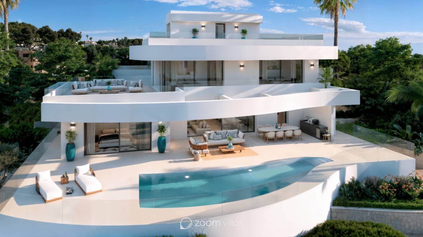 4 chambre Villa/Maison à vendre à Calpe / Calp avec piscine - 1 360 000 € (Ref: 8463130)