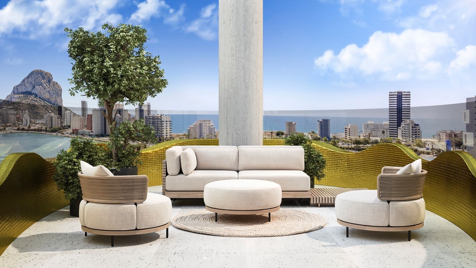 3 makuuhuone Huoneisto myytävänä paikassa Calpe / Calp mukana uima-altaan 
autotalli - 625 000 € (Ref: 9012924)