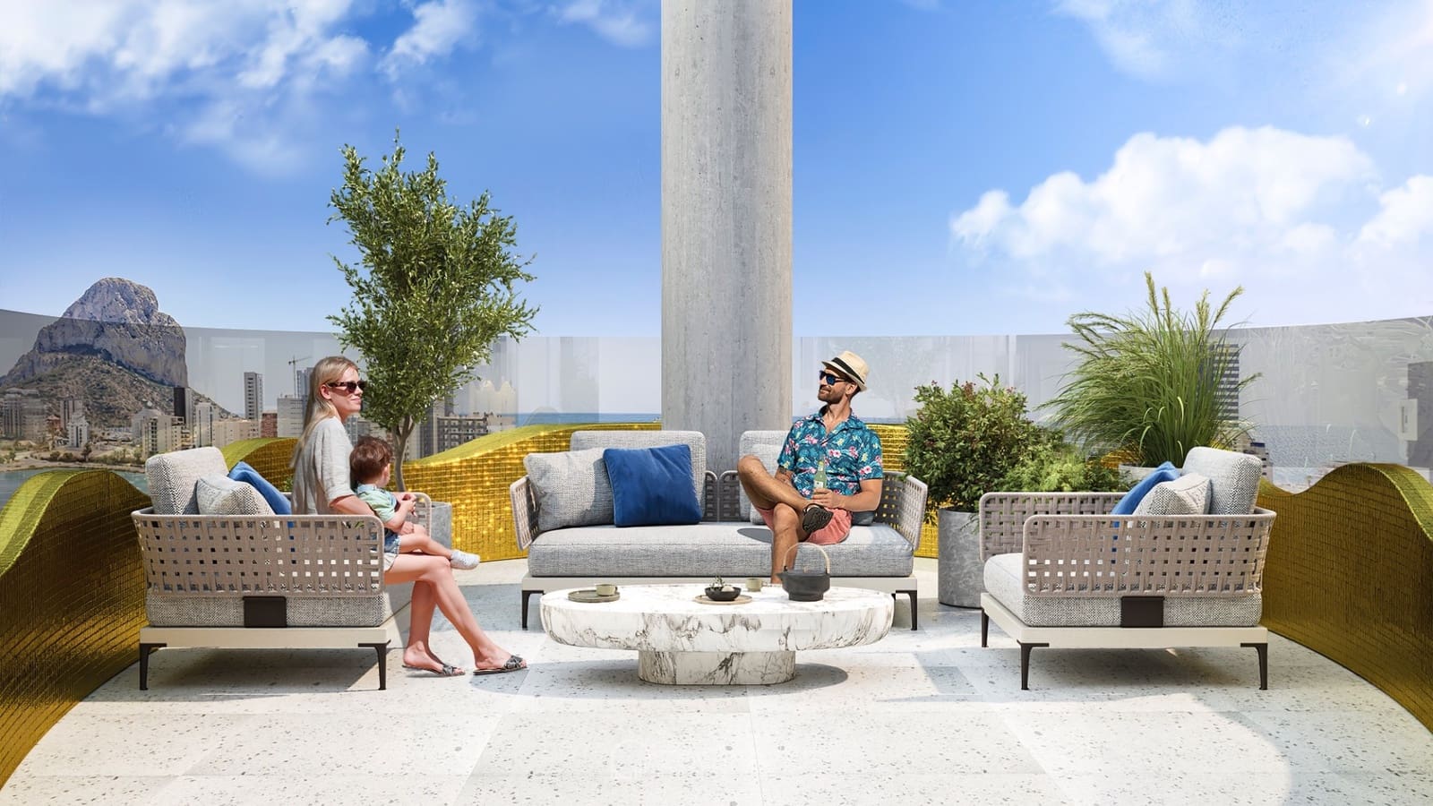 3 makuuhuone Huoneisto myytävänä paikassa Calpe / Calp mukana uima-altaan 
autotalli - 625 000 € (Ref: 9012924)