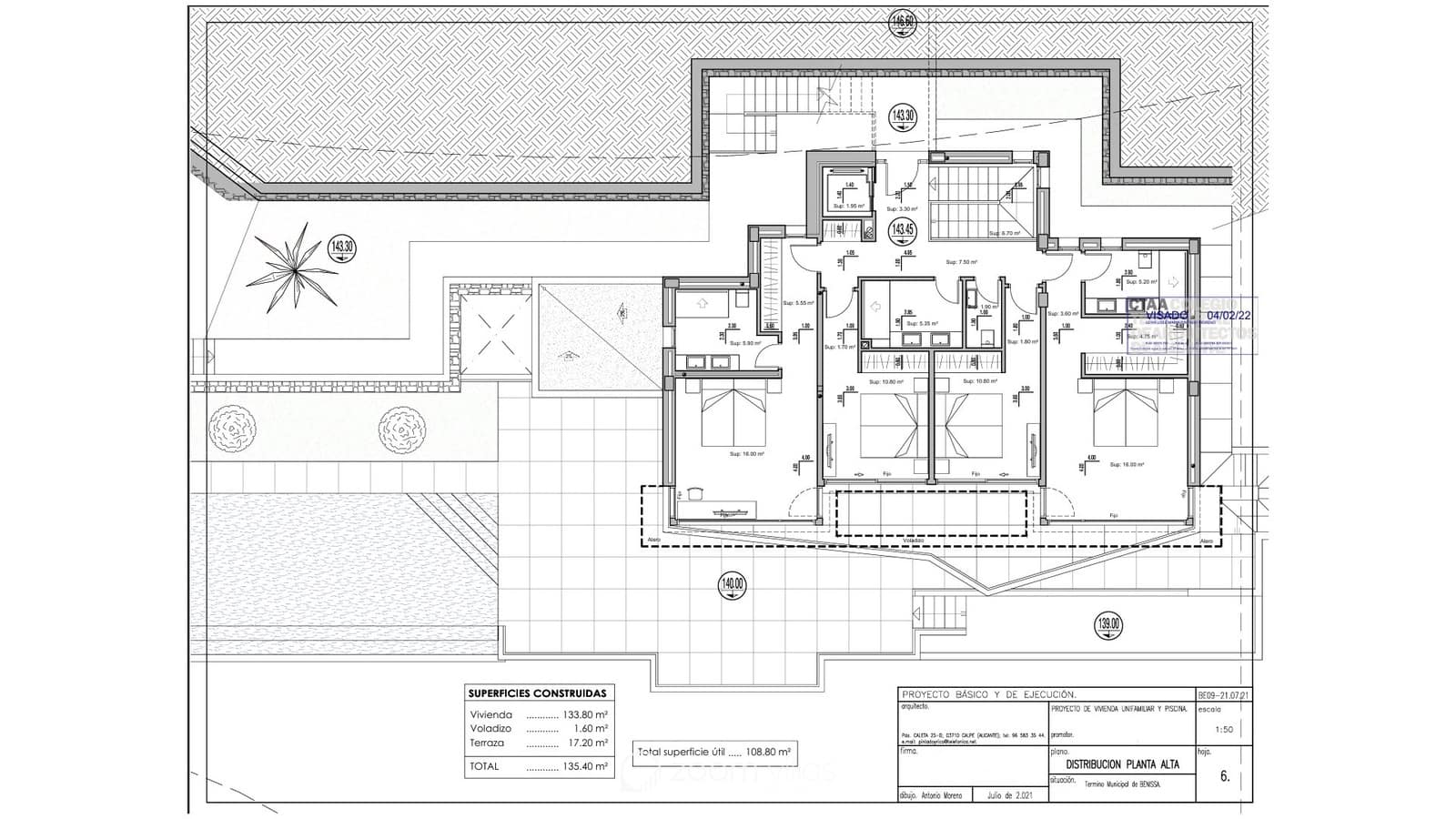 4 makuuhuone Huvila myytävänä paikassa Benissa mukana uima-altaan - 2 450 000 € (Ref: 9161604)