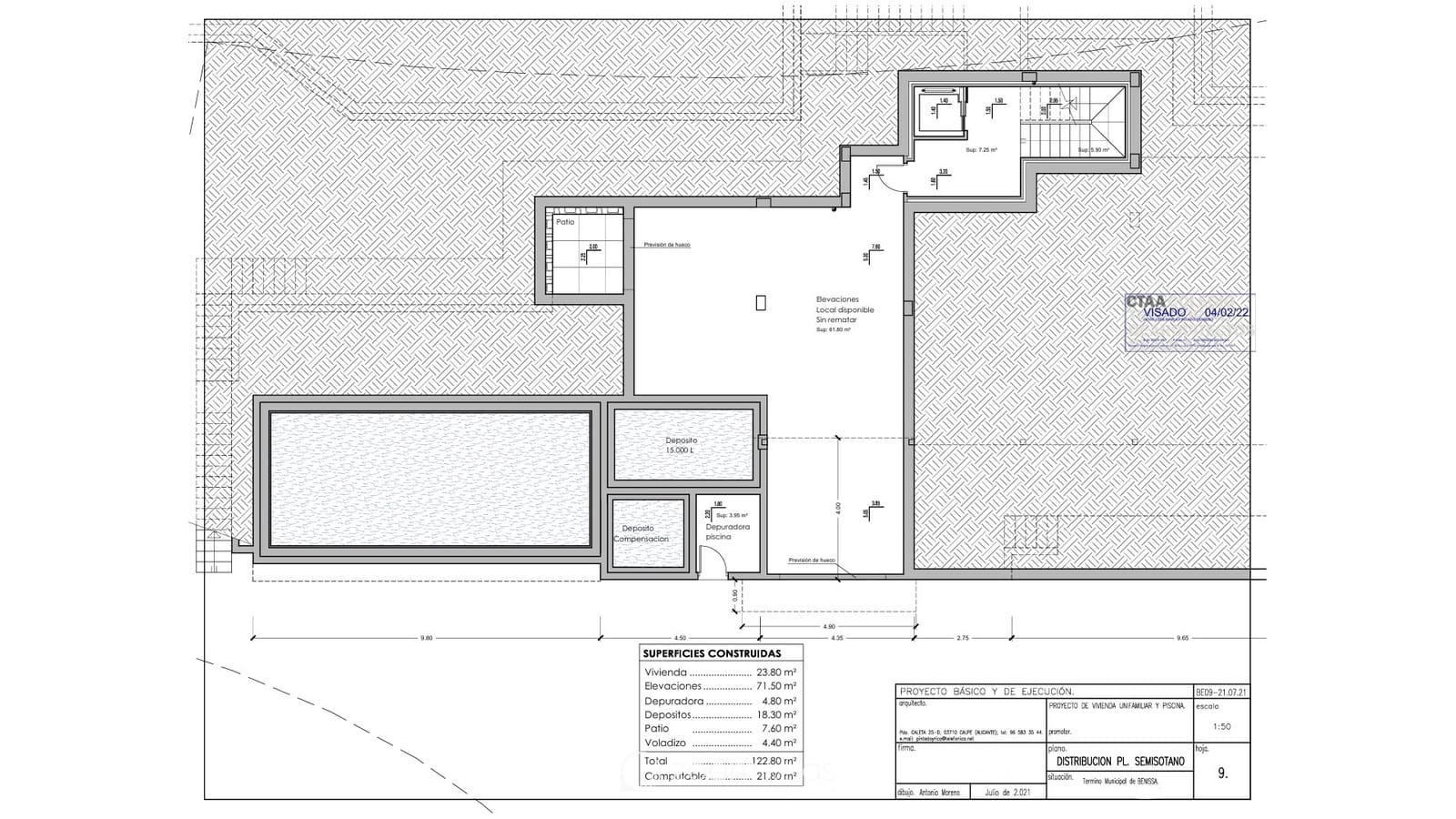 4 makuuhuone Huvila myytävänä paikassa Benissa mukana uima-altaan - 2 450 000 € (Ref: 9161604)
