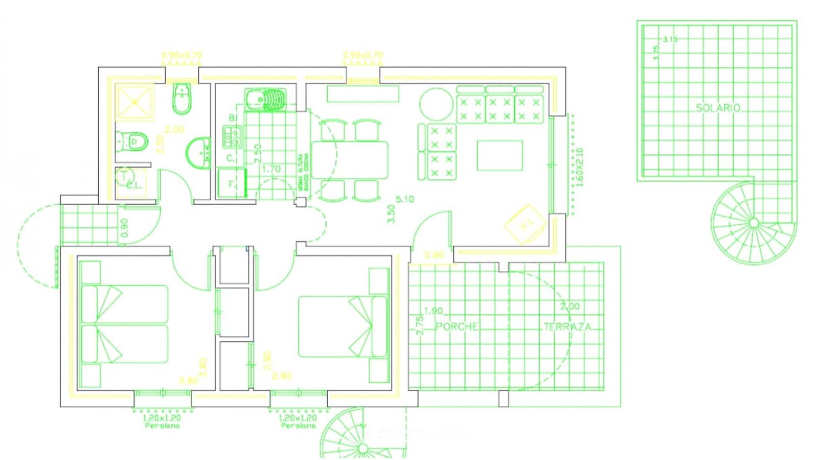 2 sovrum Villa till salu i Benitachell / Benitatxell med pool - 370 000 € (Ref: 9646258)