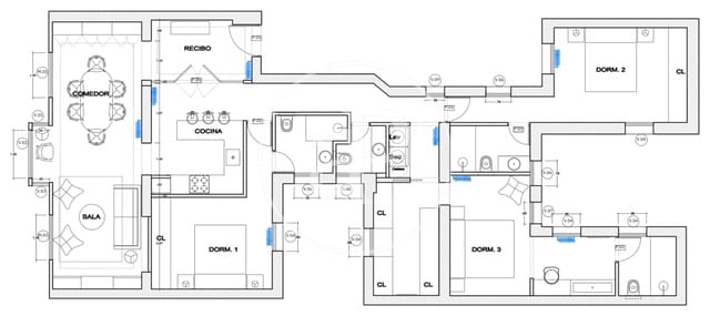 Apartamento de 3 habitaciones en Goya, Madrid ciudad en venta - 2.390.000 € (Ref: 10004233)
