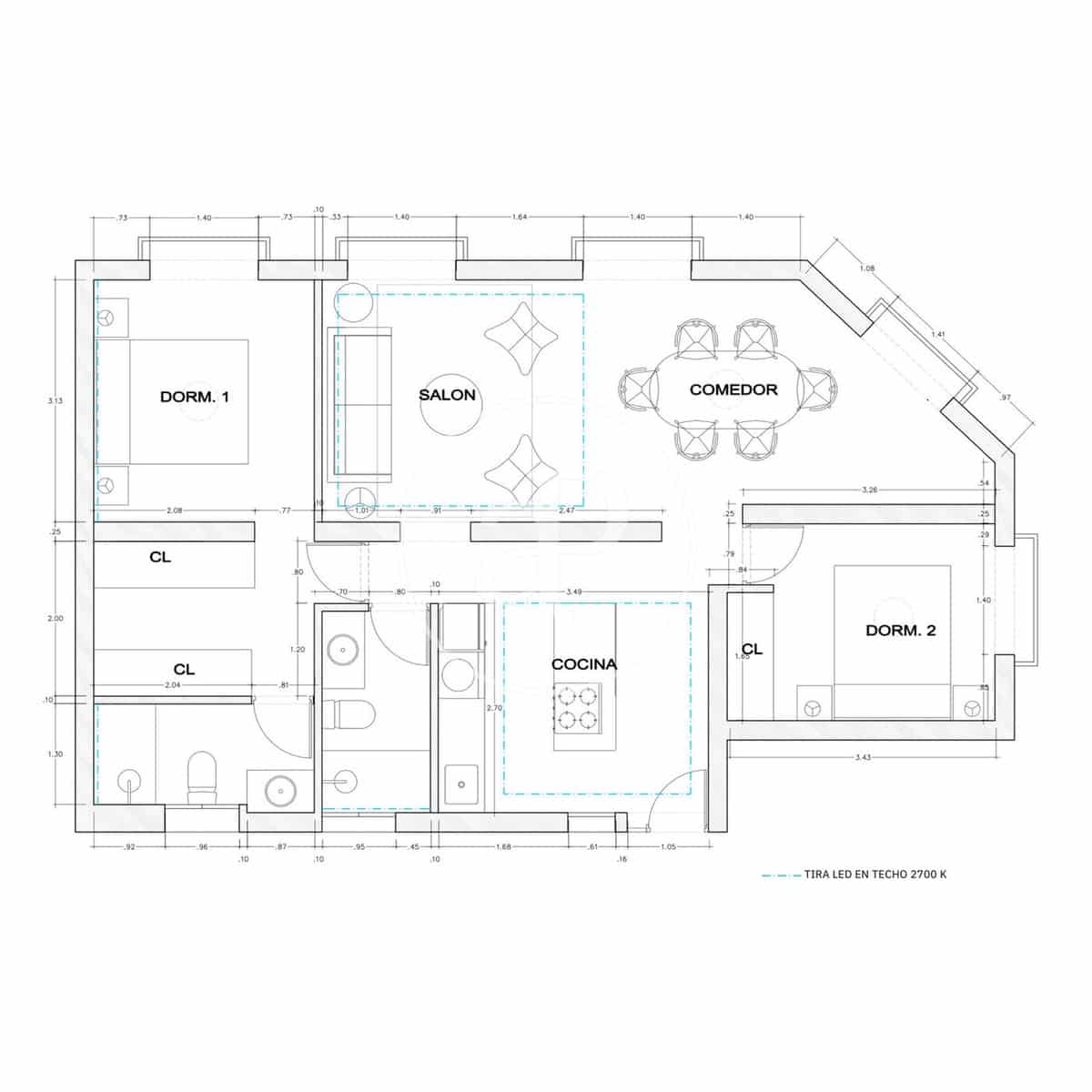 2 bedroom Apartment for sale in Madrid city - € 1,490,000 (Ref: 10013383)