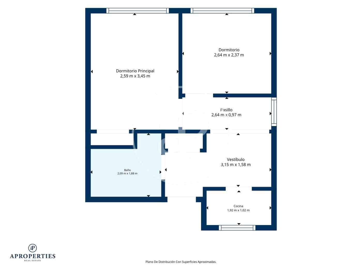 2 bedroom Apartment for sale in Madrid city - € 319,650 (Ref: 10043071)