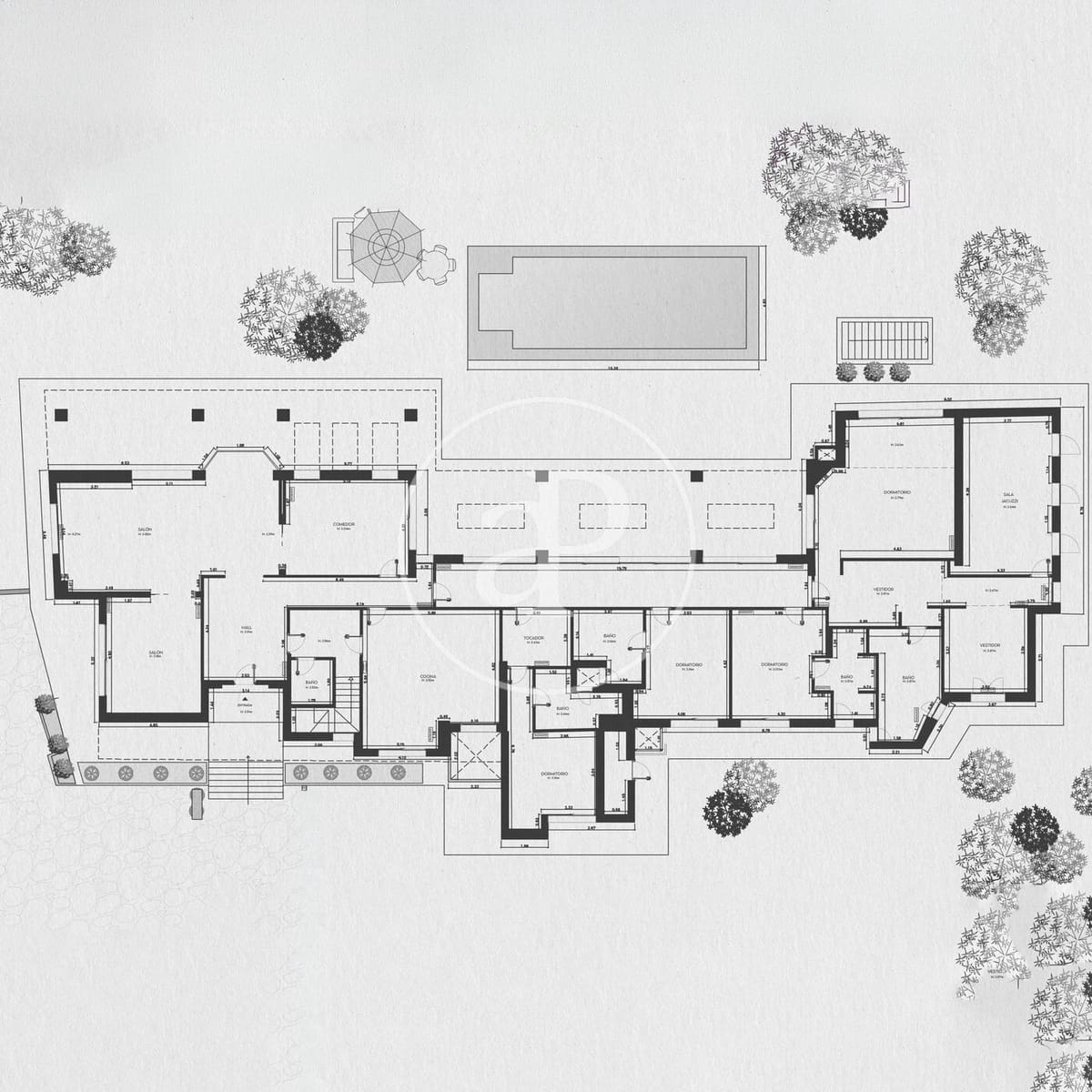 7 chambre Villa/Maison à vendre à Pozuelo de Alarcon avec piscine - 4 400 000 € (Ref: 10047373)