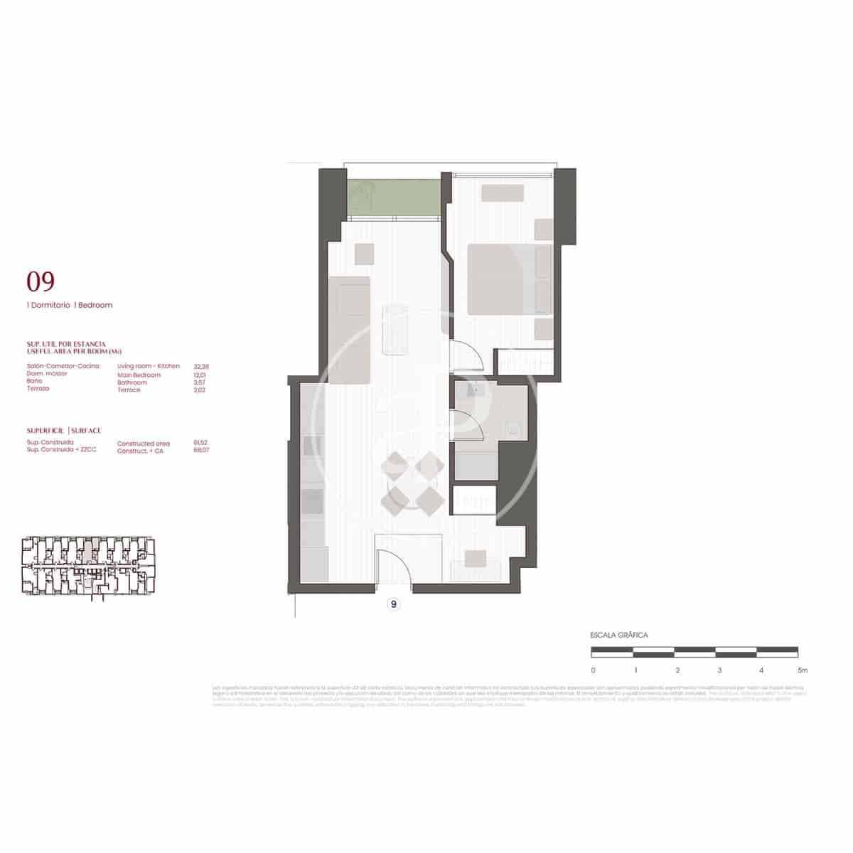 1 bedroom Apartment for sale in Madrid city - € 730,000 (Ref: 10059183)