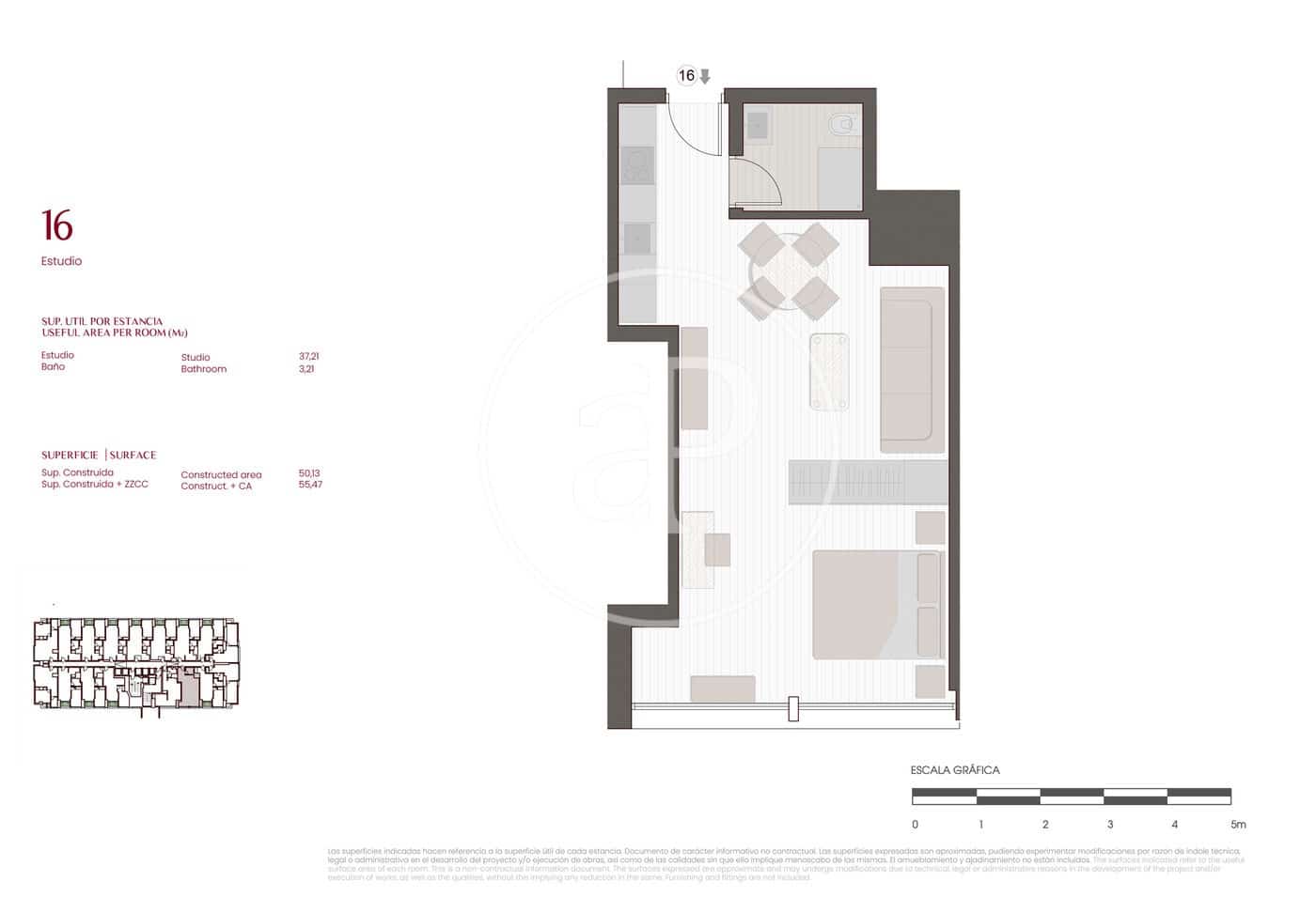 Apartamento de 1 habitación en Madrid ciudad en venta - 554.000 € (Ref: 10059184)