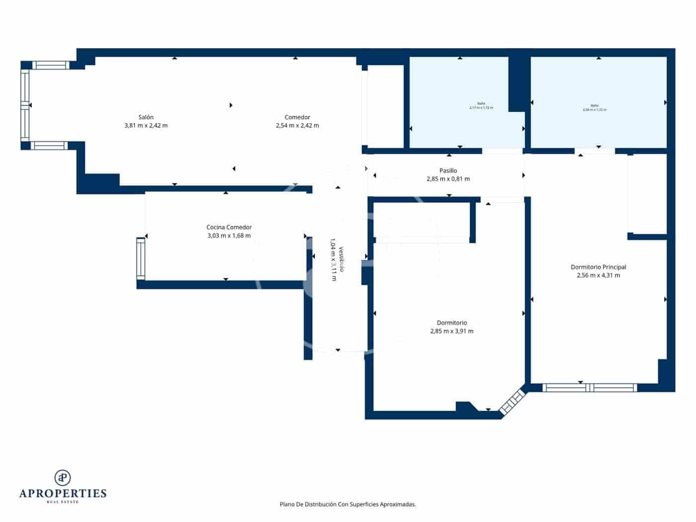 2 camera da letto Appartamento da affittare in Madrid citta - 1.900 € (Rif: 10075571)