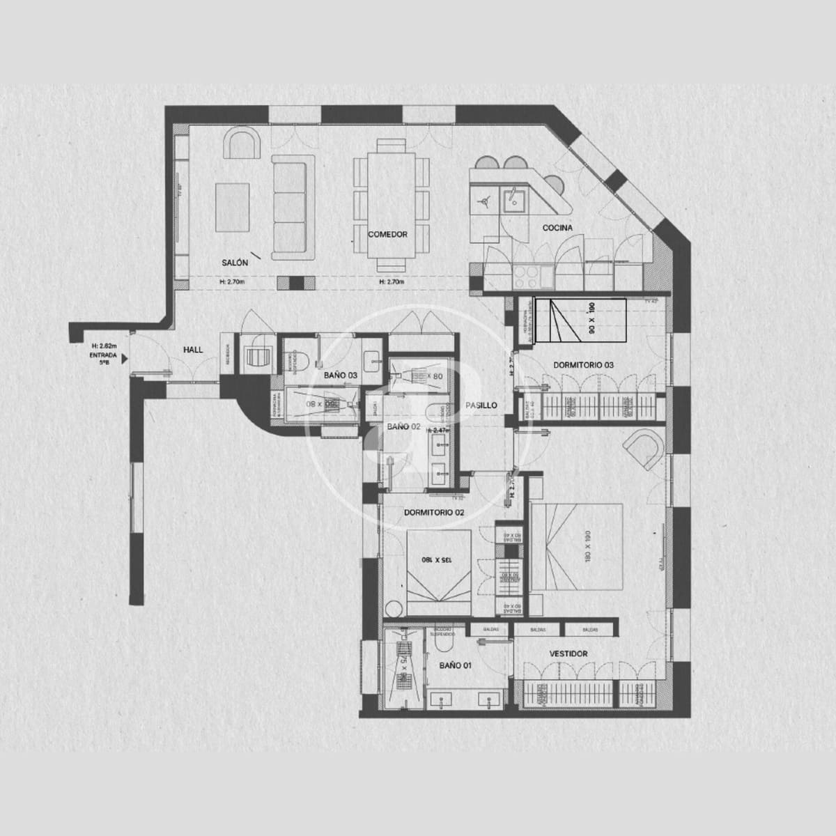 3 soverom Leilighet til salgs i Madrid by - € 2 109 000 (Ref: 10075574)