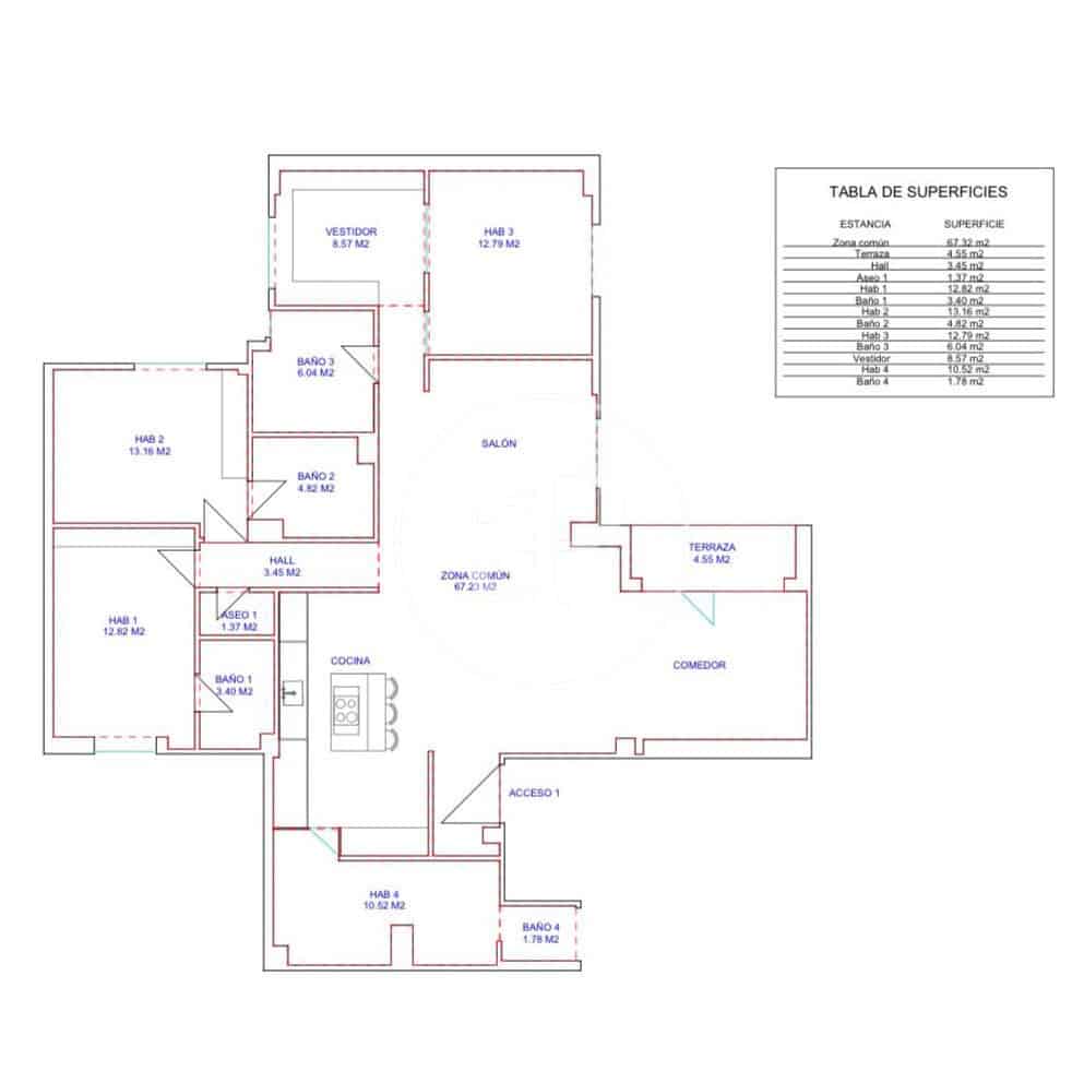 4 camera da letto Appartamento in vendita in Madrid citta - 2.590.000 € (Rif: 10078176)