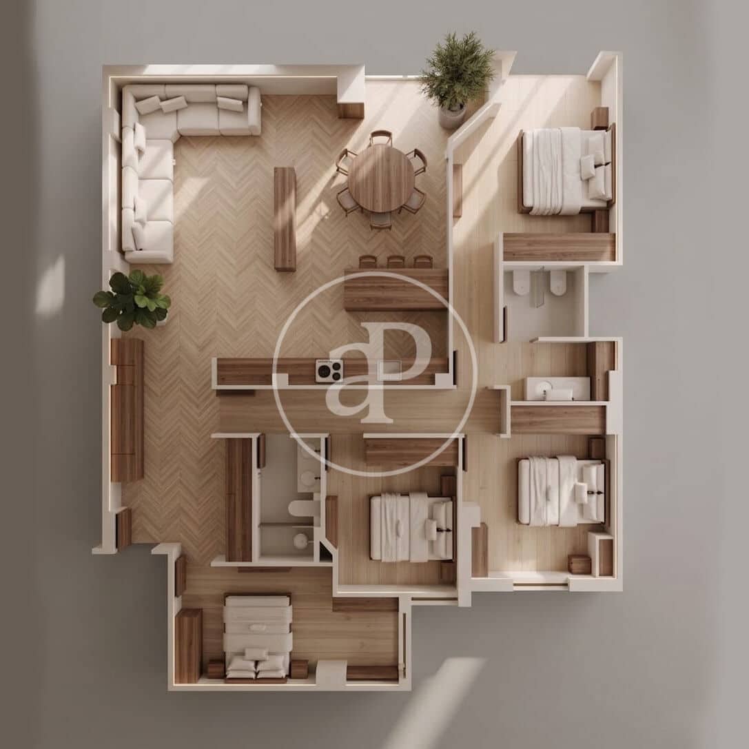 4 sypialnia Apartament na sprzedaż w Miasto Madryt - 1 580 000 € (Ref: 10078178)