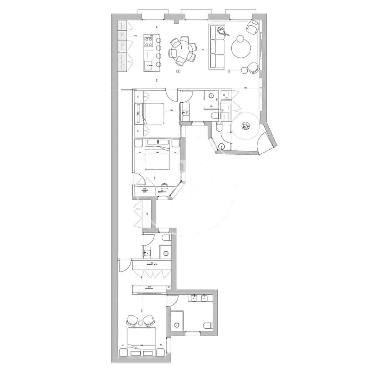 Apartamento de 3 habitaciones en Madrid ciudad en alquiler - 7.000 € (Ref: 10078190)