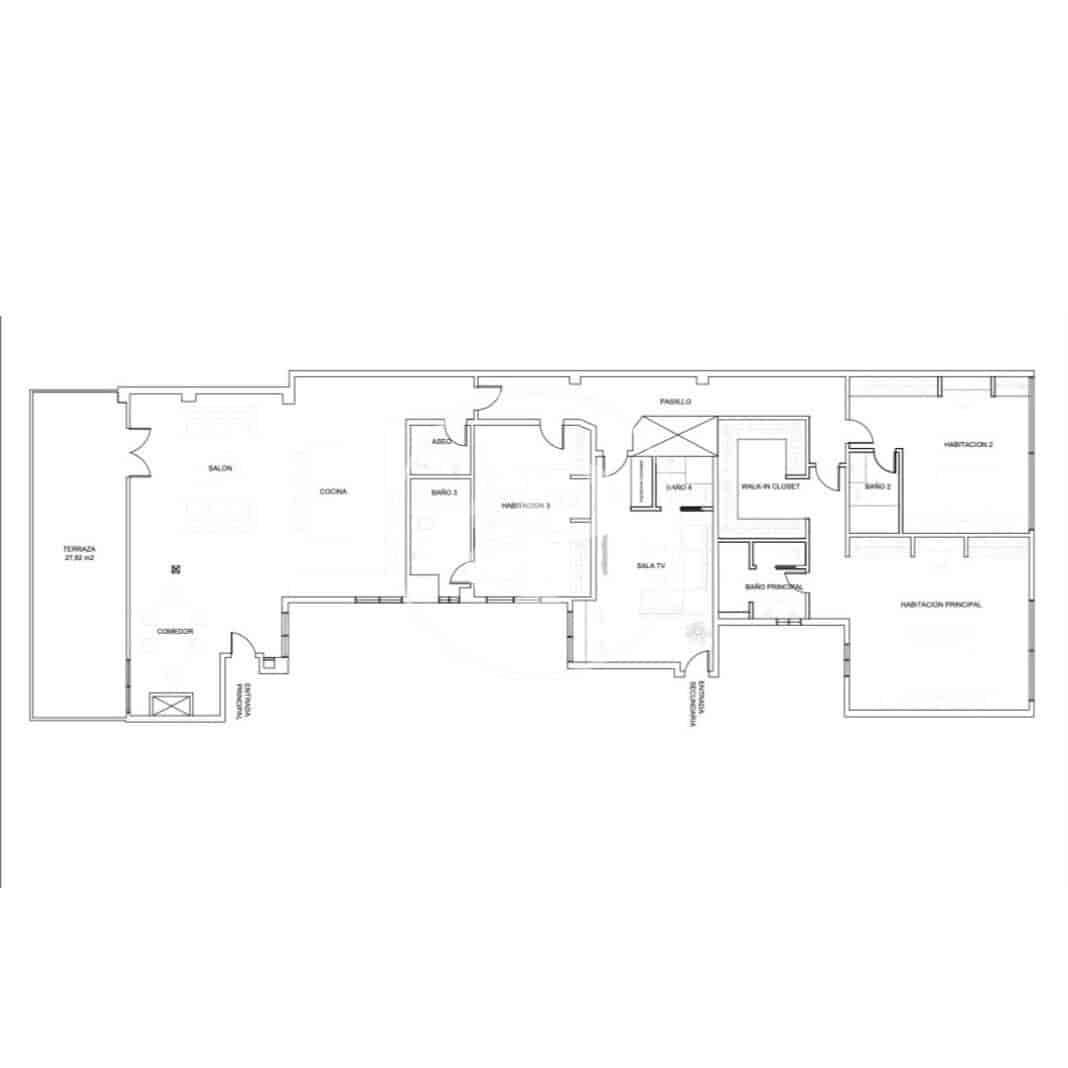 4 soverom Penthouse til salgs i Madrid by - € 2 600 000 (Ref: 10081084)