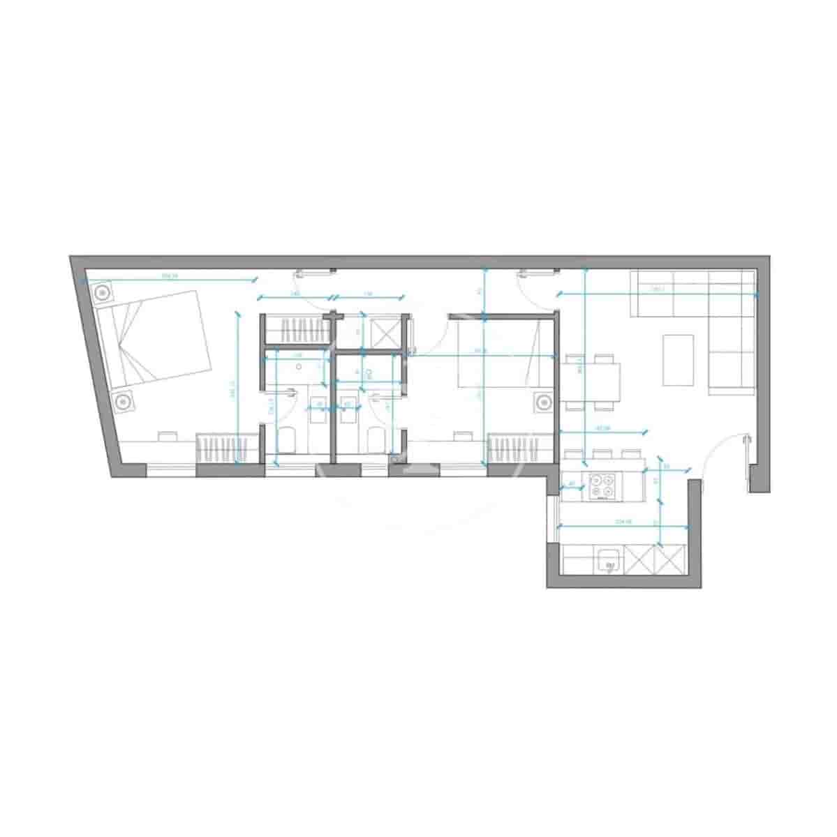 2 quarto Apartamento para arrendar em Madrid cidade - 3 300 € (Ref: 10086075)