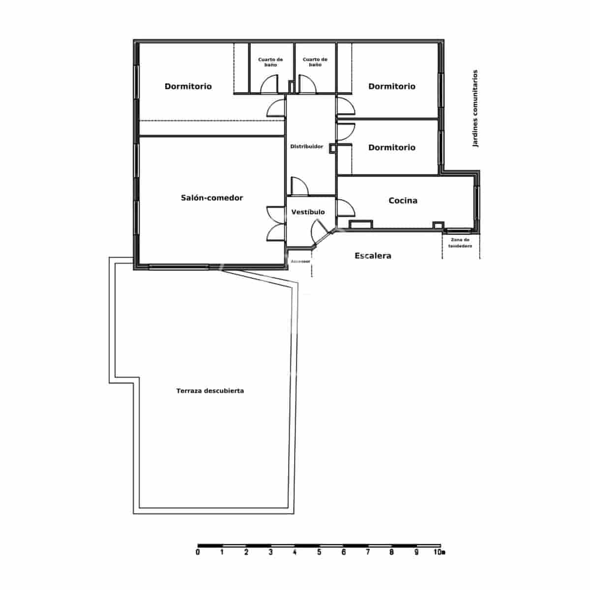 Apartamento de 3 habitaciones en Madrid ciudad en alquiler con piscina garaje - 3.500 € (Ref: 10102490)