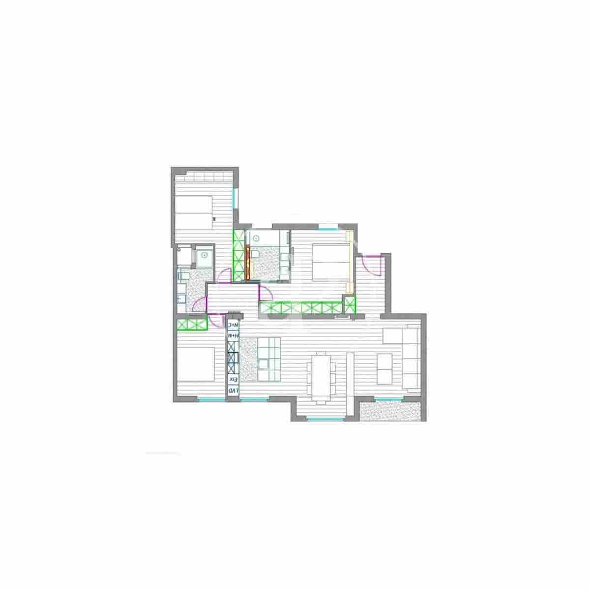 3 makuuhuone Huoneisto myytävänä paikassa Madrid kaupunki - 2 095 000 € (Ref: 10102499)