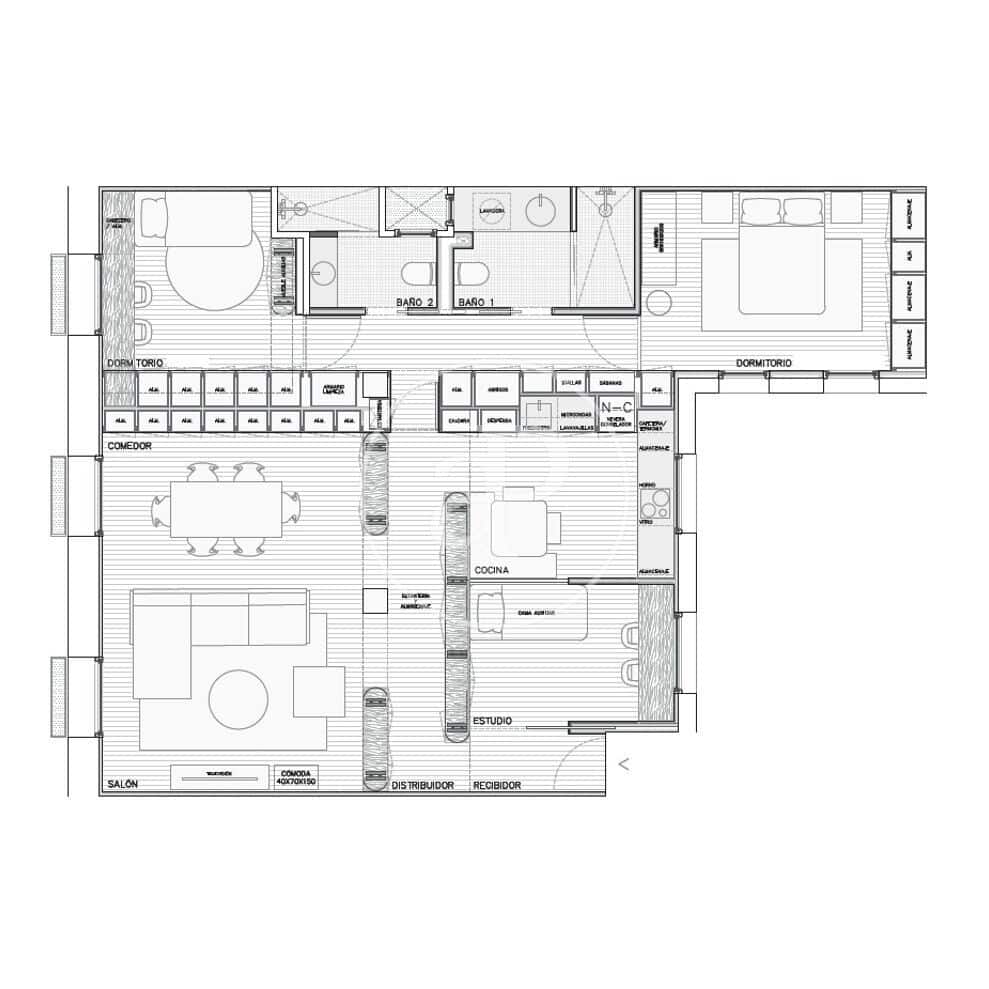 3 slaapkamer Appartement te koop in Madrid stad met garage - € 995.000 (Ref: 10109633)