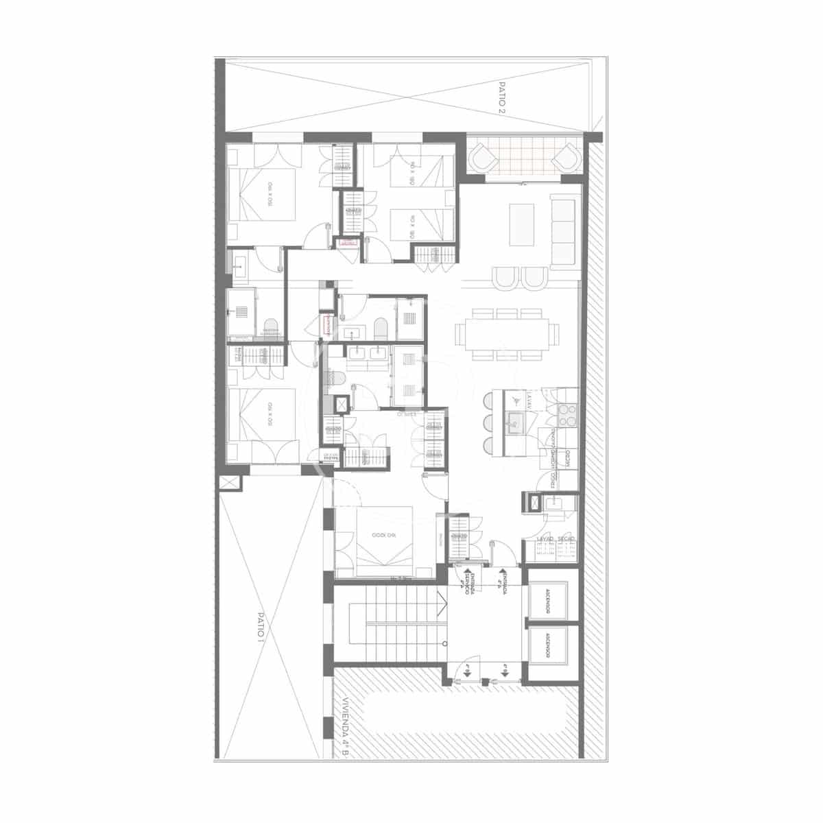 4 chambre Appartement à vendre à Madrid ville avec garage - 1 799 000 € (Ref: 10119958)