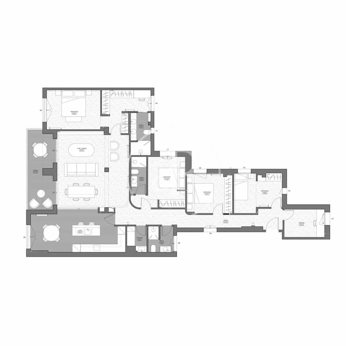 4 bedroom Apartment for sale in Madrid city with garage - € 1,550,000 (Ref: 10129336)
