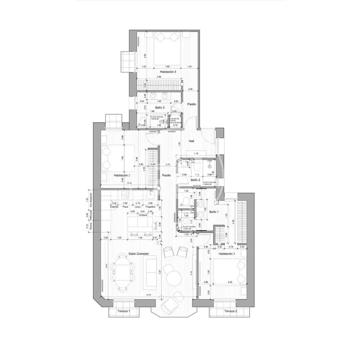 3 quarto Apartamento para venda em Madrid cidade - 2 700 000 € (Ref: 10135980)