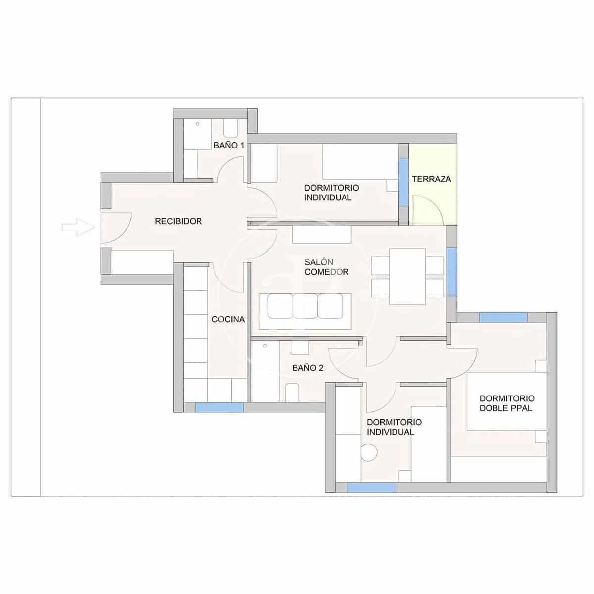 3 makuuhuone Huoneisto myytävänä paikassa Madrid kaupunki - 590 000 € (Ref: 10147042)