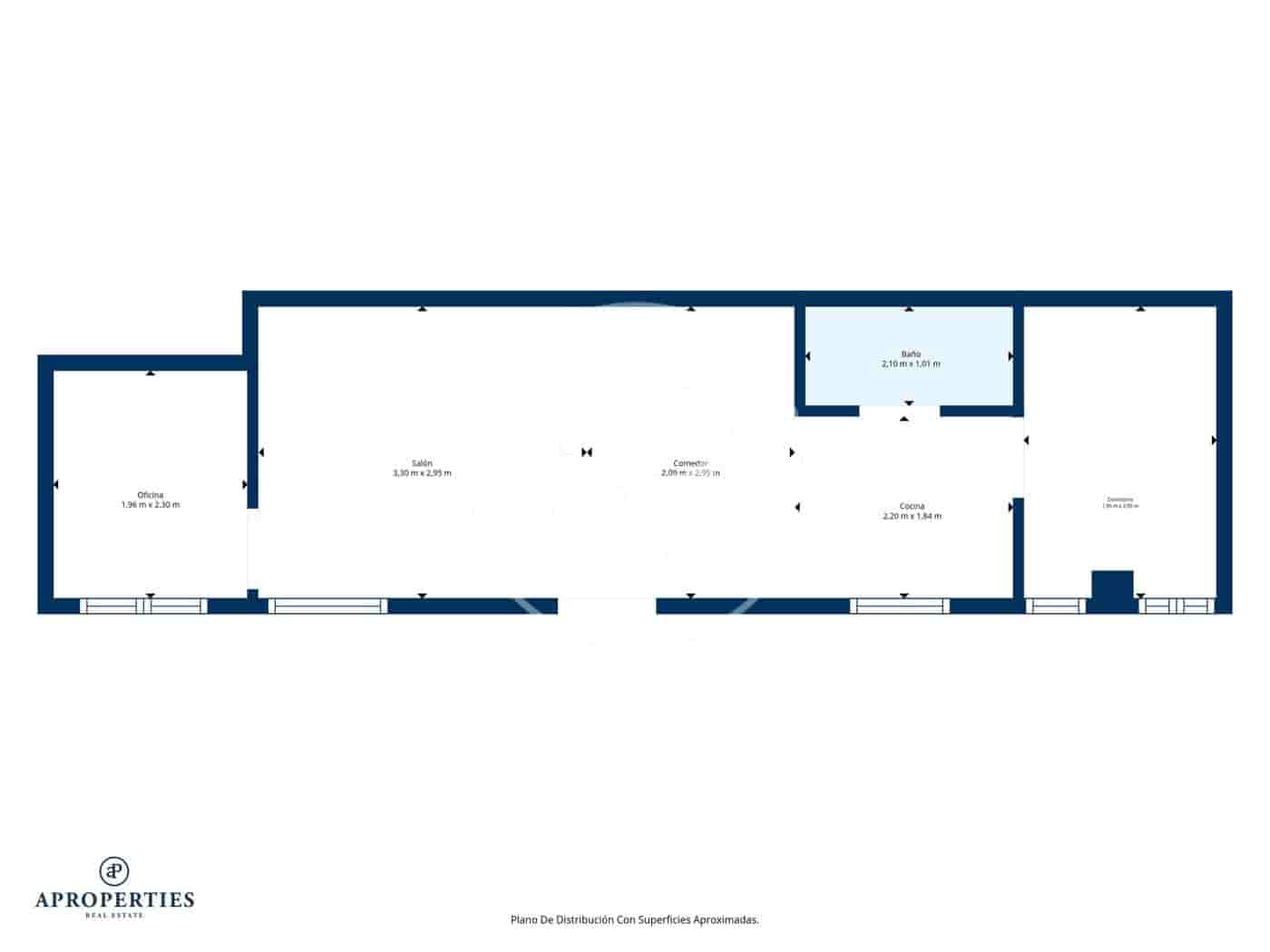 2 Zimmer Apartment zu vermieten in Madrid Stadt - 1.400 € (Ref: 10155243)