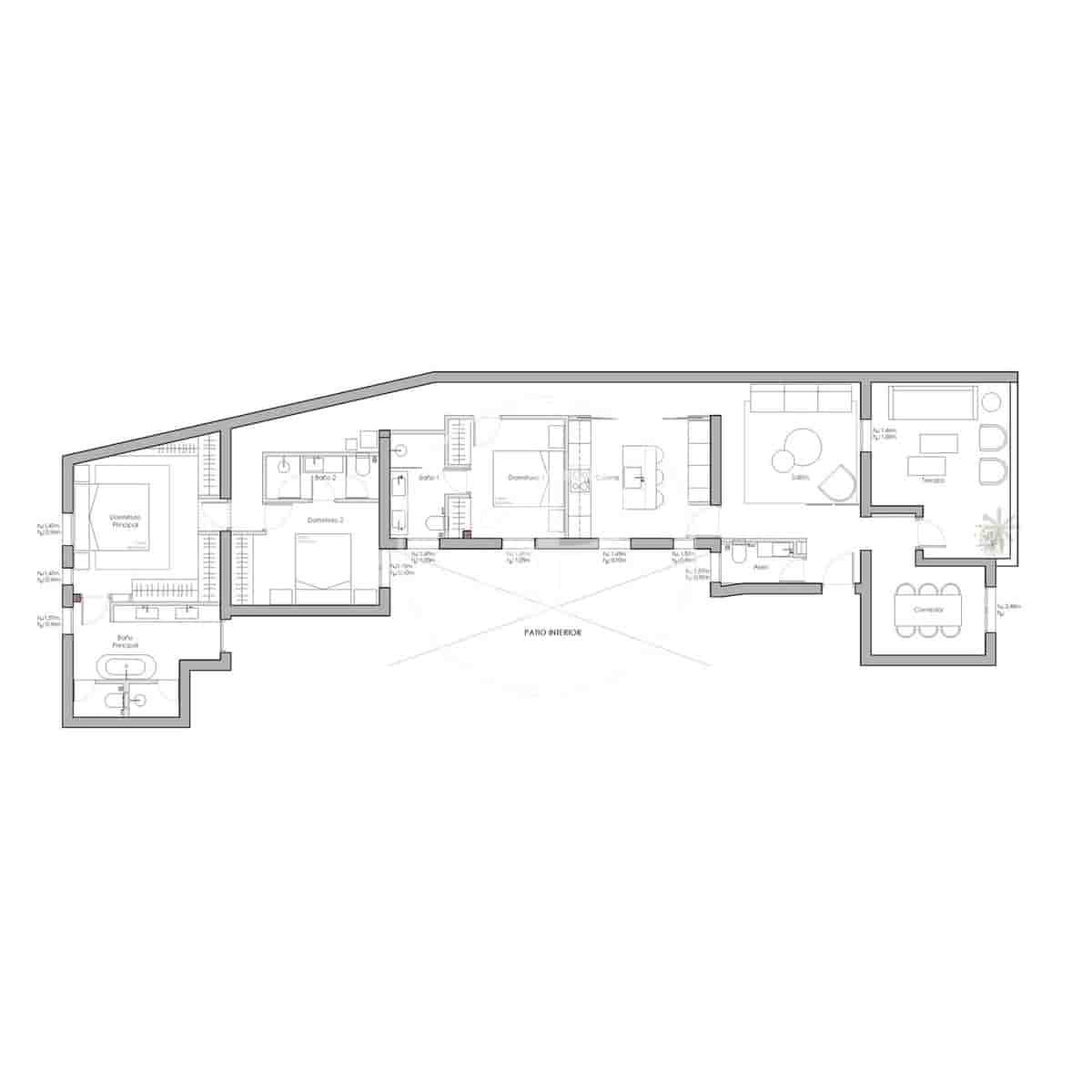 4 camera da letto Attico in vendita in Madrid citta - 2.390.000 € (Rif: 10157693)