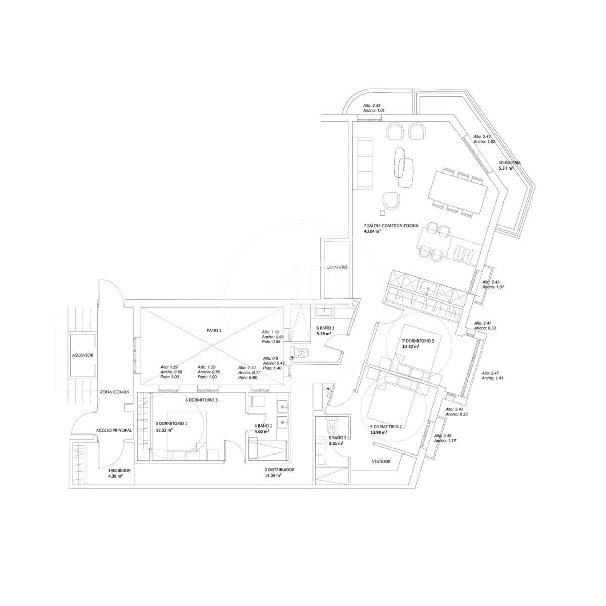 Apartamento de 3 habitaciones en Madrid ciudad en venta - 2.950.000 € (Ref: 10157694)