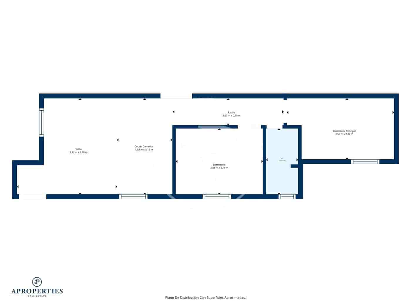 2 soverom Leilighet til salgs i Madrid by - € 387 500 (Ref: 10159578)